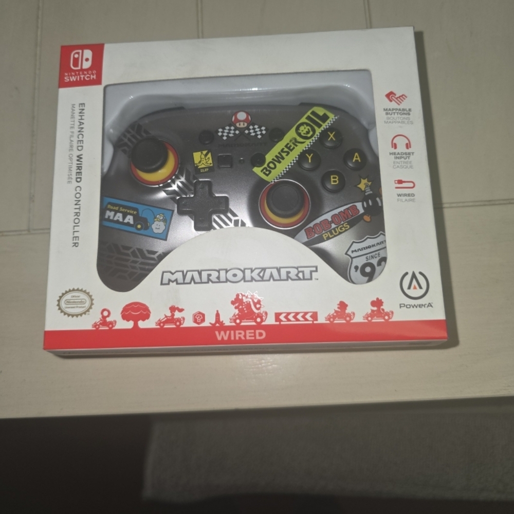 PowerA Mario Kart Wired Controller for Nintendo Switch - Black